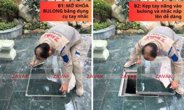 xu ly o nhiem Nuoc Ngam sau mua lu Giai phap thay nap be ngam inox chong nuoc 2 423b2711