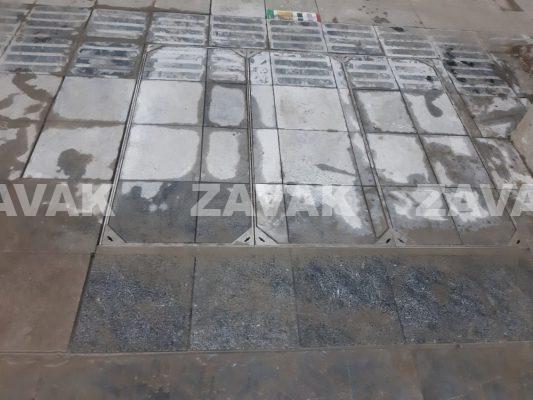 Nắp bể nước ngầm nắp hố ga inox Zavak MHP lát gạch vỉa hè Hồ Gươm Hoàn Kiếm