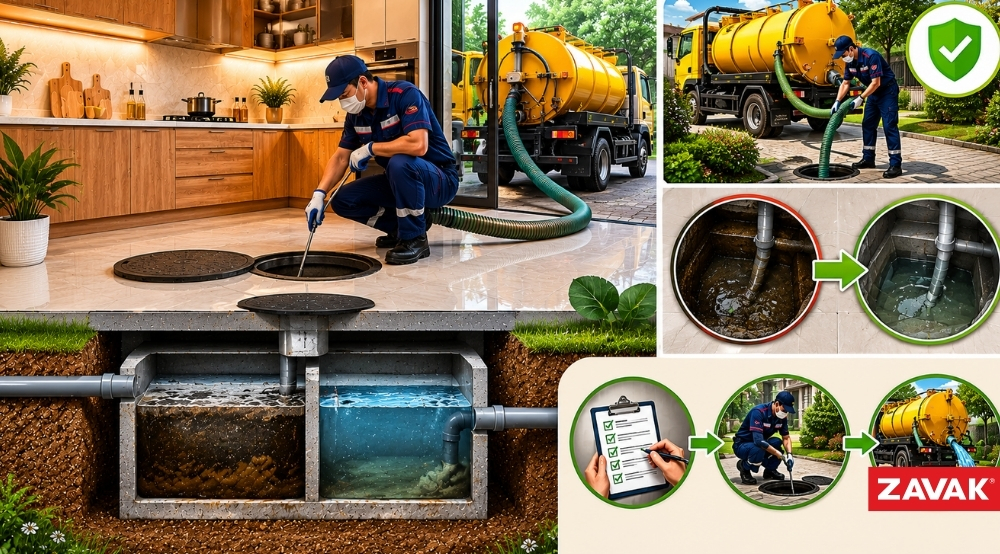 Định kỳ kiểm tra, hút hầm cầu bể phốt