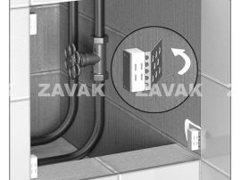 Fliesenmagnete geflieste Waende Badewanne Dusche Badezimmer Rohre Leitungen1 2 151d46d8
