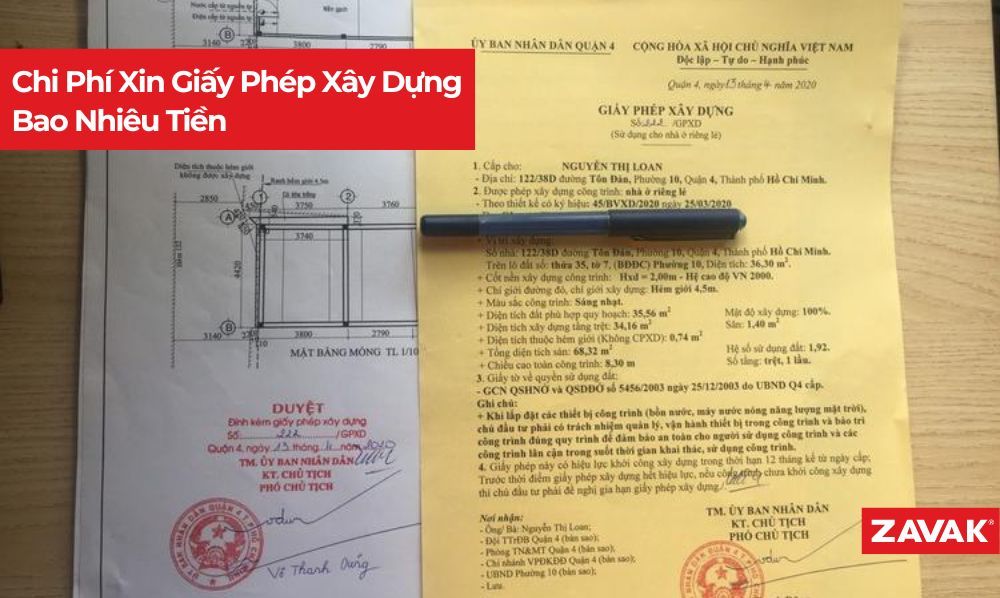 Chi Phí Xin Giấy Phép Xây Dựng Bao Nhiêu Tiền? (Tham Khảo)