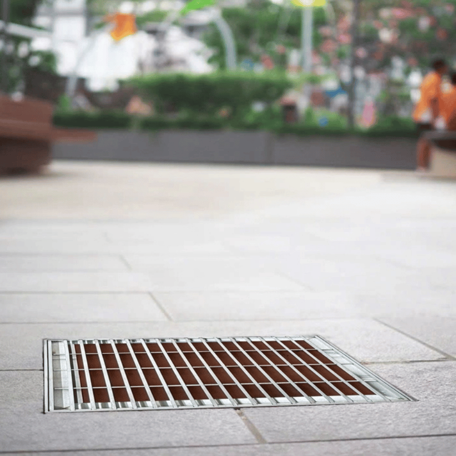 nắp hố ga thoát nước mưa GRT-AA vuông