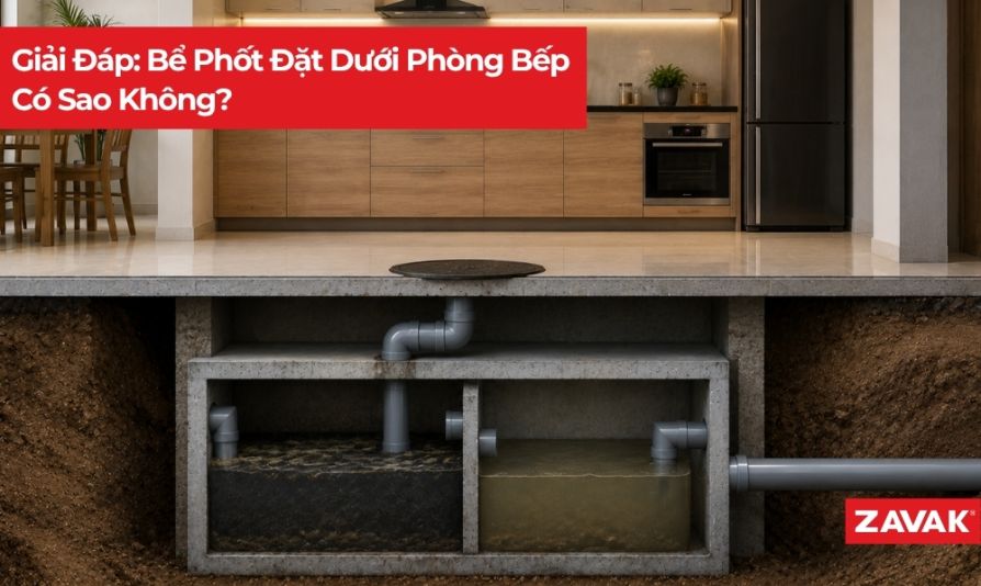 Bể Phốt Đặt Dưới Phòng Bếp Có Sao Không