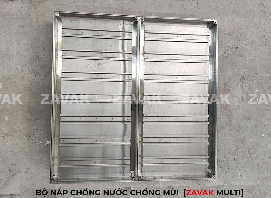 Bộ nắp bể inox Zavak kích thước lớn, Nắp bể cân bằng hồ bơi, nắp bể kỹ thuật, nắp bể cá koi