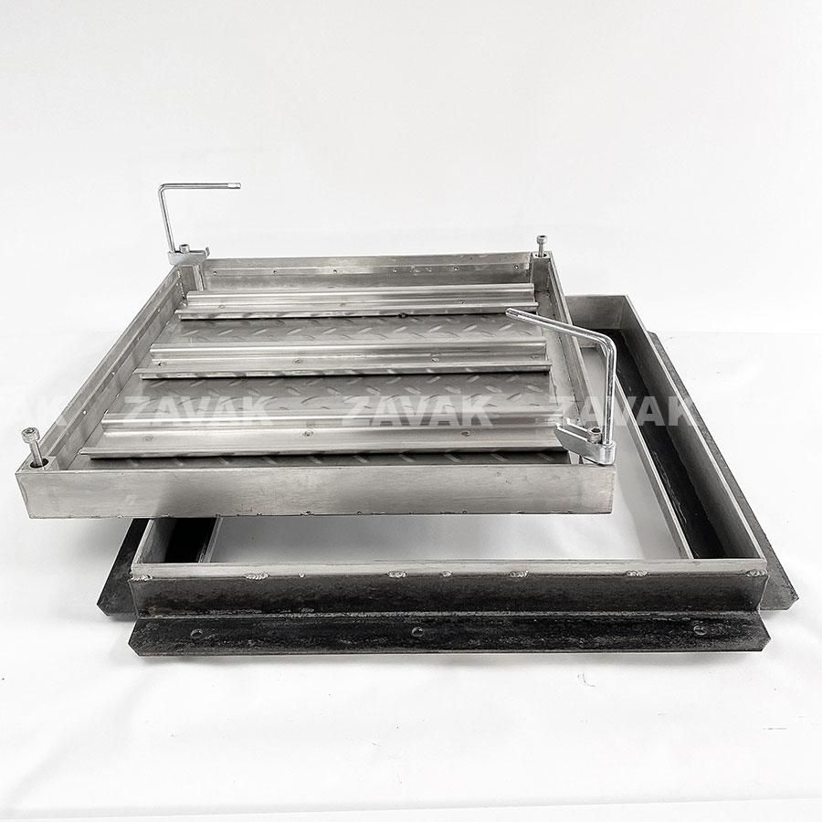 Nắp bể ngầm nắp hố ga inox304 zavak mhd