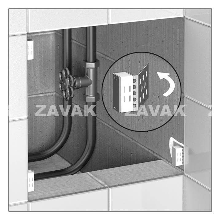 Fliesenmagnete geflieste Waende Badewanne Dusche Badezimmer Rohre Leitungen1 2 514e96d4