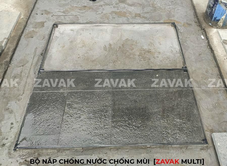 Bộ nắp bể inox Zavak kích thước lớn, Nắp bể cân bằng hồ bơi, nắp bể kỹ thuật, nắp bể cá koi