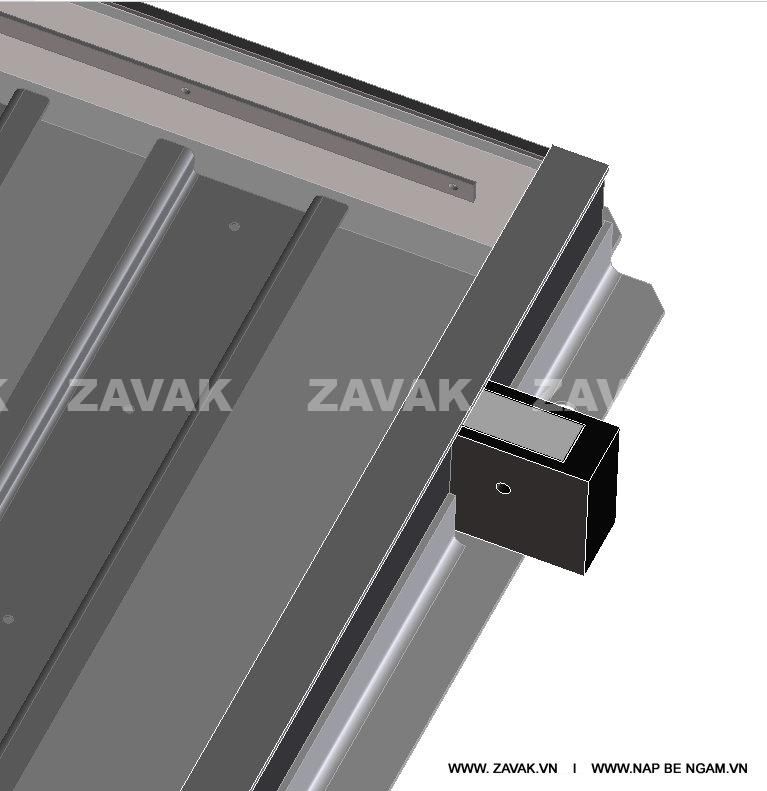 Nắp hố ga inox nắp bể nước ngầm inox304 zavak nắp hầm tay nâng trợ lực cơ