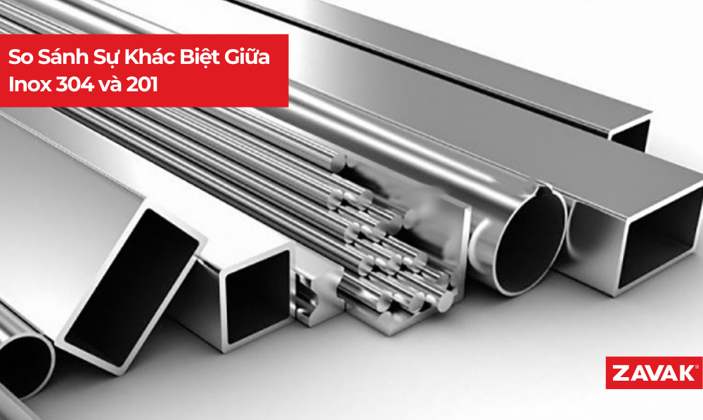 So Sánh Sự Khác Biệt Giữa Inox 304 và 201