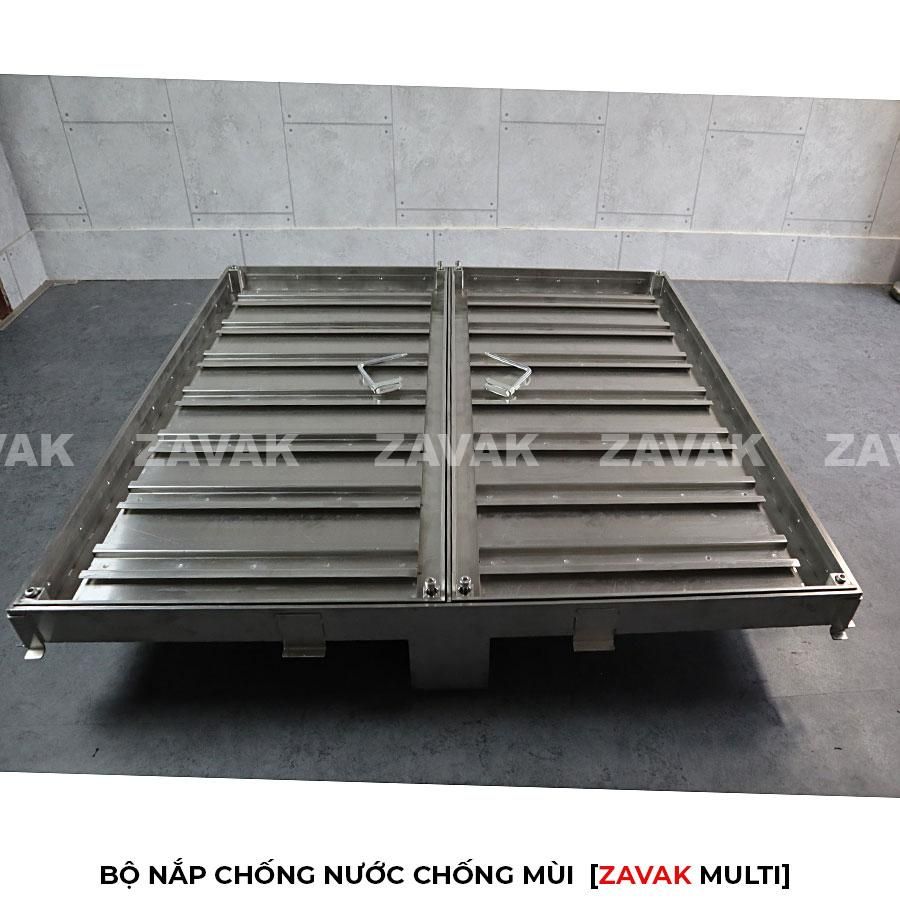Bộ nắp bể inox Zavak kích thước lớn, Nắp bể cân bằng hồ bơi, nắp bể kỹ thuật, nắp bể cá koi