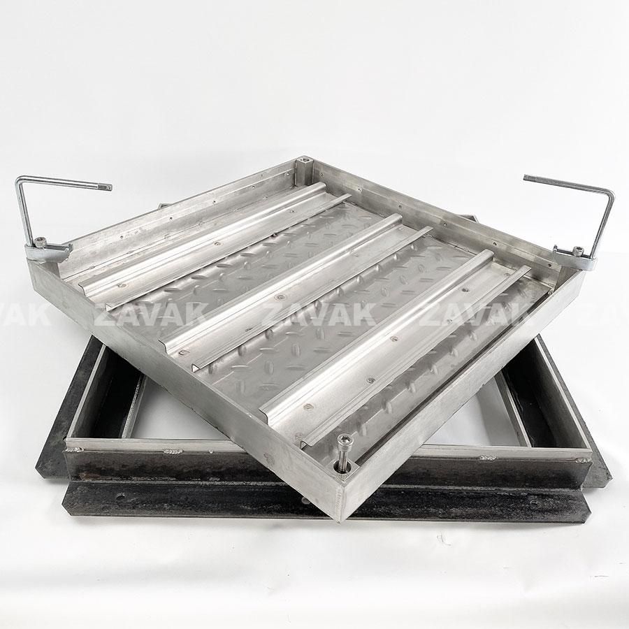 Nắp bể ngầm nắp hố ga inox304 zavak mhd