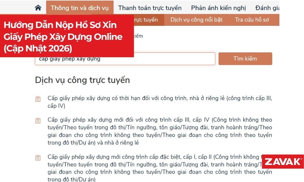 Hướng Dẫn Nộp Hồ Sơ Xin Giấy Phép Xây Dựng Online (Cập Nhật 2026)