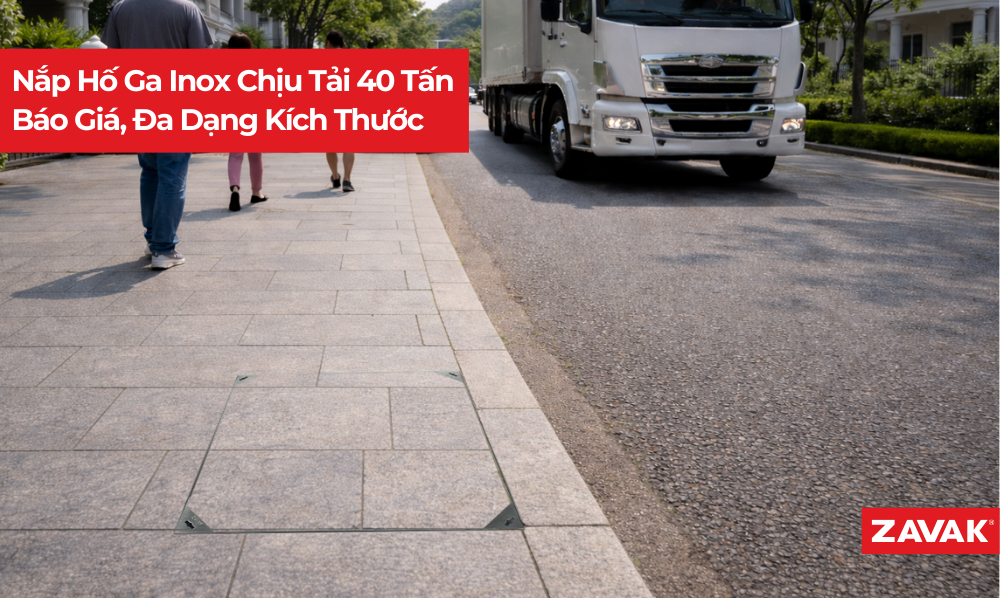Nắp Hố Ga Inox Chịu Tải 40 Tấn - Báo Giá, Đa Dạng Kích Thước