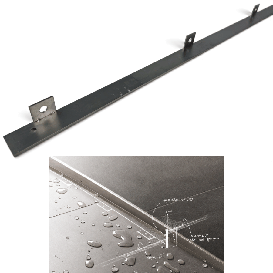 Nẹp âm sàn inox