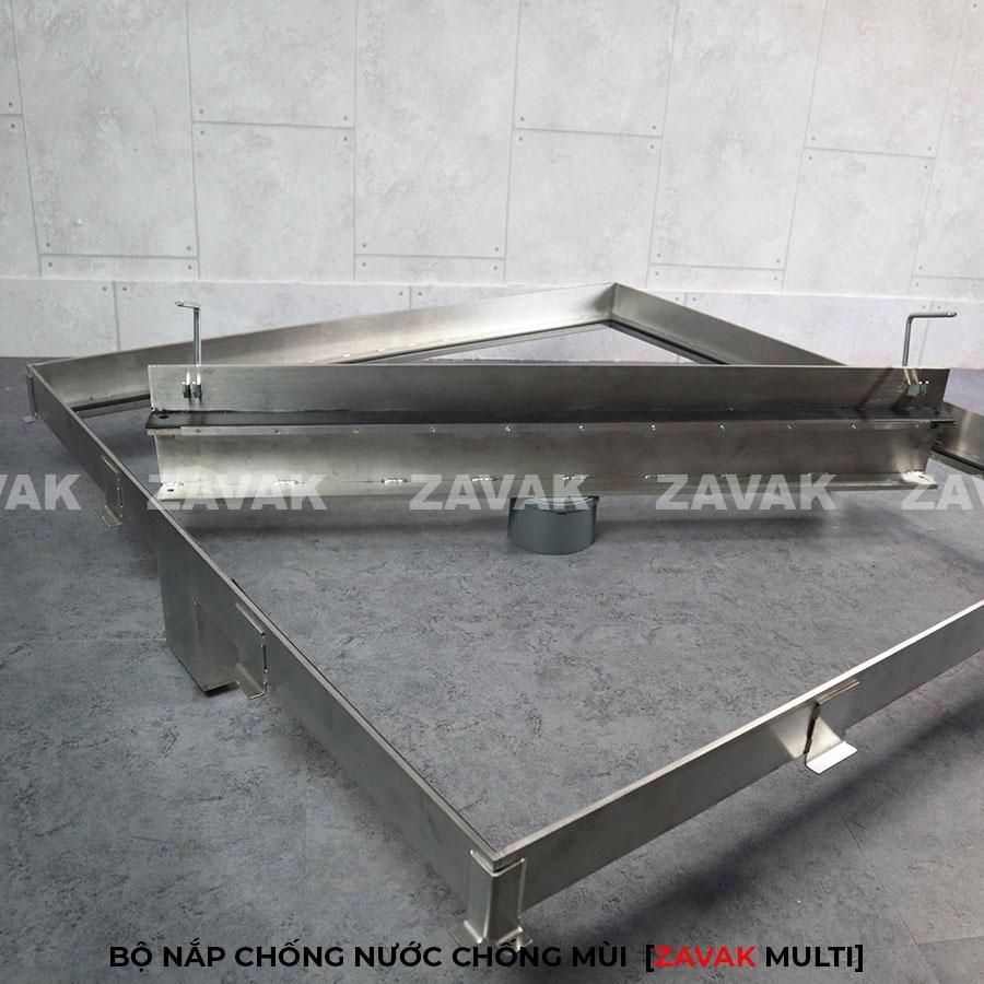 Bộ nắp bể inox Zavak kích thước lớn, Nắp bể cân bằng hồ bơi, nắp bể kỹ thuật, nắp bể cá koi