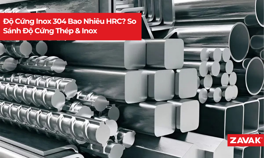 Độ cứng của Inox 304 bao nhiêu HRC?
