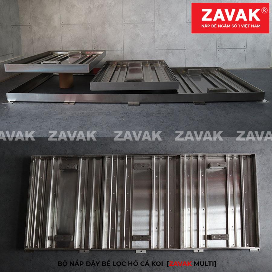 Bộ nắp bể lọc hồ cá koi trong nhà bằng inox 304 chống gỉ ZAVAK Multi