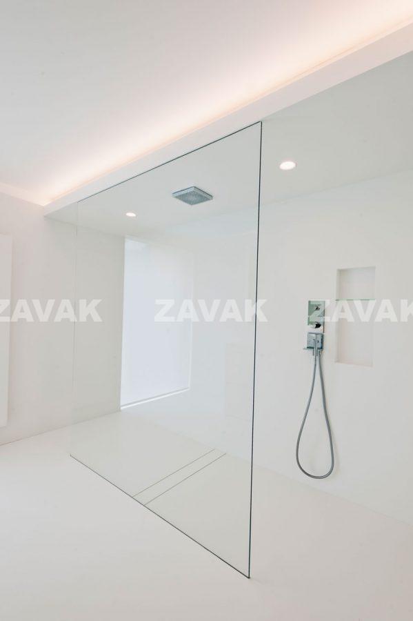 nẹp vách kính inox zavak, vách kính nhà tắm, vách kính cầu thang