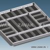 Nắp bể ngầm âm sàn nắp hố ga inox304 Zvak bộ mẹ con 2