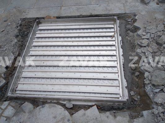 Nắp bể ngầm nắp hố ga inox lát gạch âm sàn ZAVAK