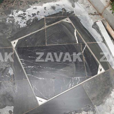 Nắp hố ga chống hôi lát gạch inox Zavak MHP