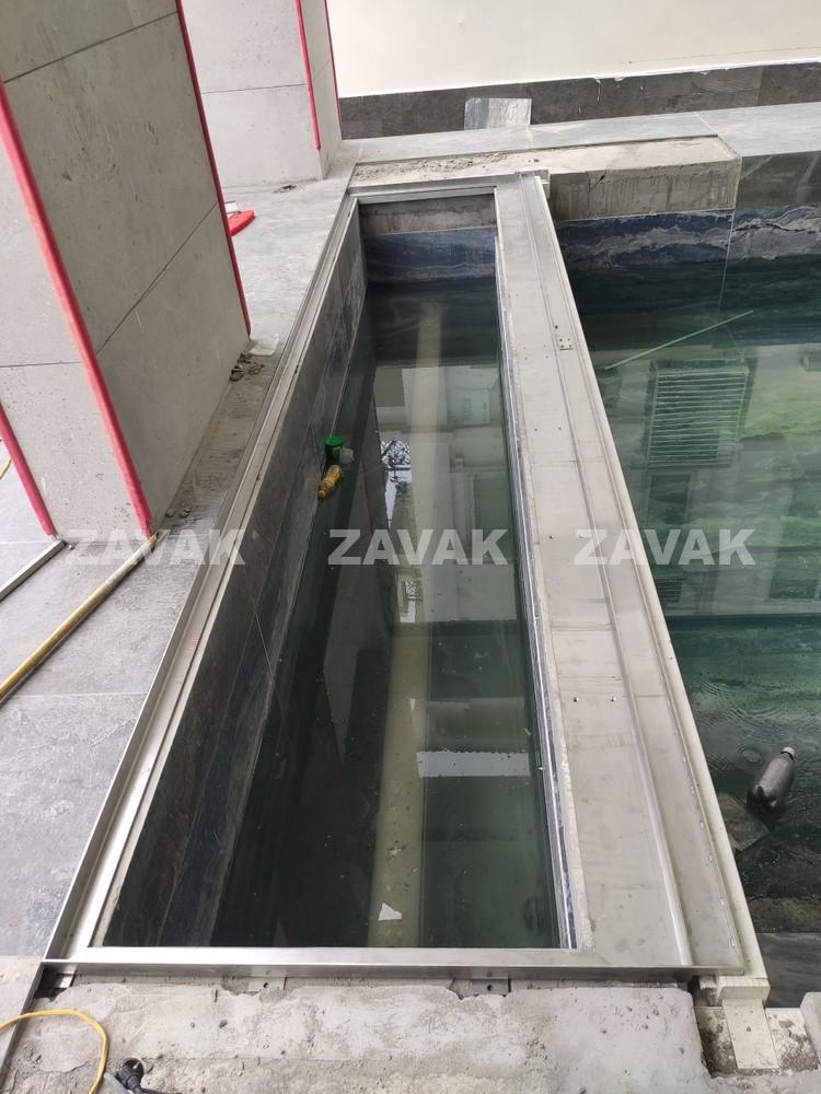 Nắp bể cân bằng hồ bơi Bộ nắp hố ga inox Zavak MHP