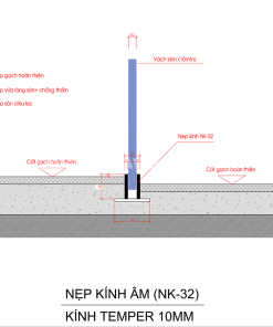 Nẹp kính âm sàn inox Zavak