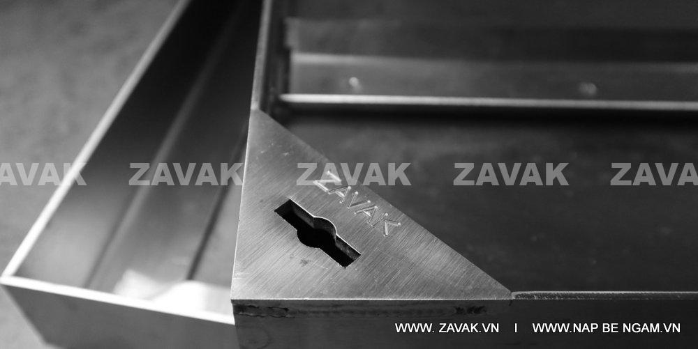 nắp bể ngầm Zavak chất liệu inox sus 304 chống gỉ