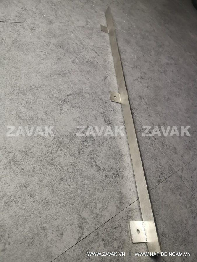 Nẹp inox âm sàn inox304 zavak
