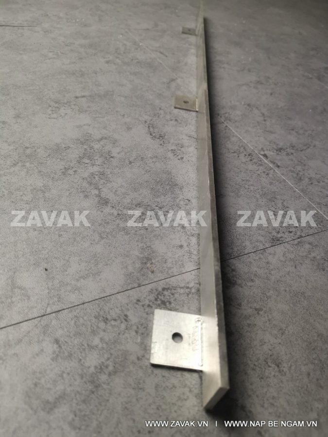 Nẹp inox âm sàn inox304 zavak
