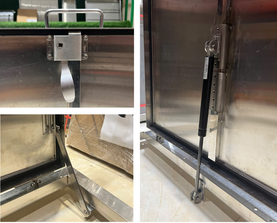 Cửa kỹ thuật mở lên mái Zavak MHXT Bộ phận chi tiết Nắp thăm mái - Cửa mở lên mái Zavak MHXT