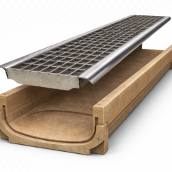 TRANG CHỦ Bộ rãnh thoát nước bê tông Polyme và Inox GRT.SLT.E100 của ACO ZAVAK