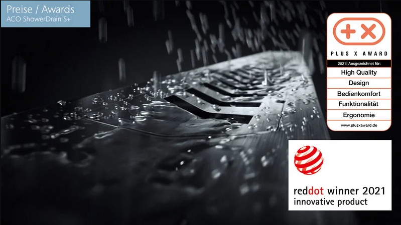 Ga thoát nước tắm đứng dài chống thấm ACO ShowerDrainS Ga thoát nước tắm đứng dài chống thấm ACO ShowerDrainS