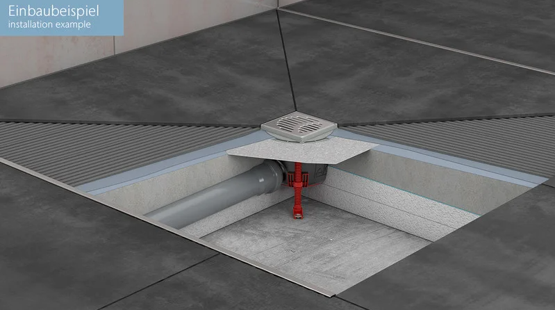 Hình ảnh lắp đặt ga thoát sản nhà tắm ACO EASYFLOW Hình ảnh lắp đặt ga thoát sản nhà tắm ACO EASYFLOW