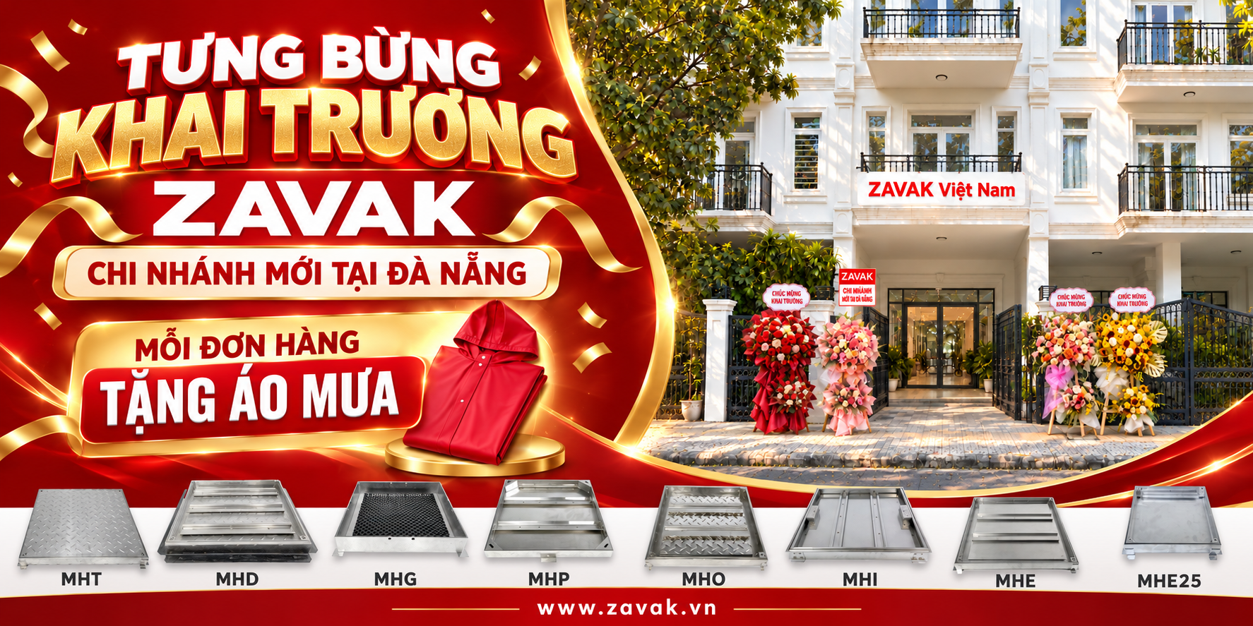 Khai trương ZAVAK Đà Nẵng: Tặng áo mưa toàn quốc Khai truong ZAVAK Da Nang