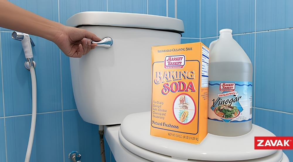 Cách thông bể phốt bị tắc bằng baking soda và giấm