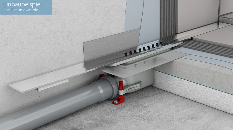 lắp đặt Ga thoát nước tắm đứng dài ACO ShowerDrainS lắp đặt Ga thoát nước tắm đứng dài ACO ShowerDrainS