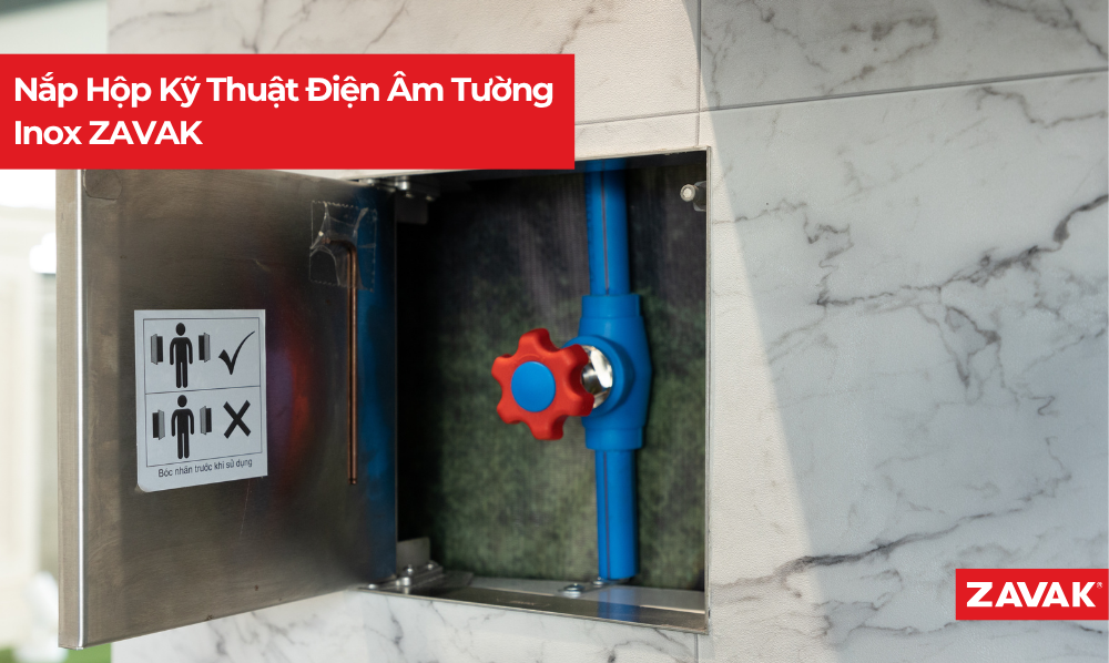 Nắp Hộp Kỹ Thuật Điện Âm Tường Inox ZAVAK