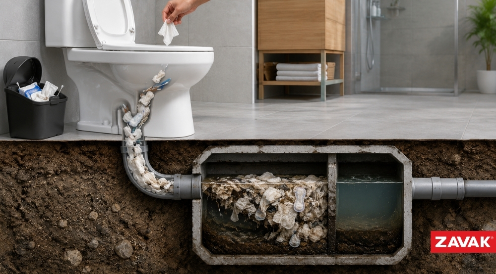 13+ Cách Xử Lý Bể Phốt Bị Tắc Đơn Giản, Hiệu Quả Nhất Xả giấy khó phân hủy là nguyên nhân bể phốt bị tắc