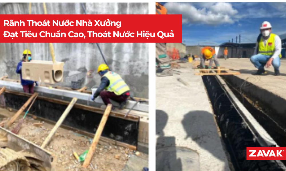 Rãnh Thoát Nước Nhà Xưởng Đạt Tiêu Chuẩn Cao, Thoát Nước Hiệu Quả 