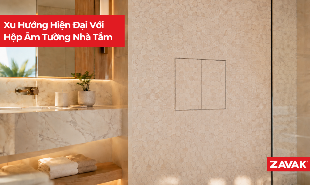 Xu Hướng Hiện Đại Với Hộp Âm Tường Nhà Tắm Xu Hướng Hiện Đại Với Hộp Âm Tường Nhà Tắm